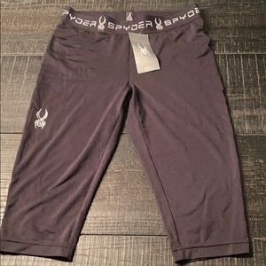 Spyder Base Layer Black Medium NWT